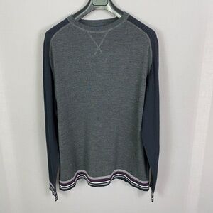 Goodman Brand Mens Long Sleeve Wool Sweater in Charcoal Heather Size XXL